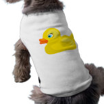 Pato de goma amarillo camisetas mascota