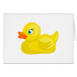 Pato de goma amarillo felicitaciones