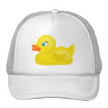 Pato de goma amarillo gorros  