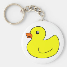Pato de goma amarillo llaveros personalizados
