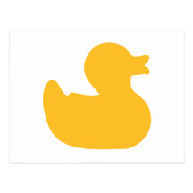 Pato de goma postales