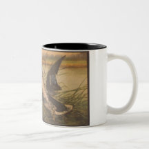 pato de la caja de la cáscara del dominio taza de café