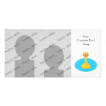 Pato de la natación tarjetas fotograficas personalizadas