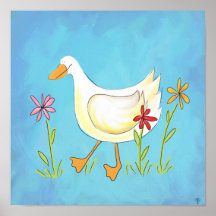 Pato de la primavera impresiones