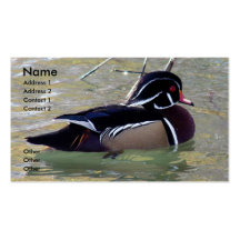 Pato de madera Drake Tarjetas De Visita
