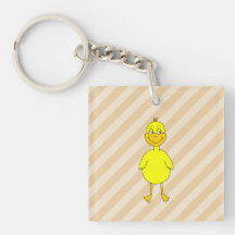 Pato del dibujo animado llavero