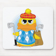 Pato del golf tapete de raton
