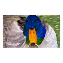 Pato del pato silvestre tarjetas de visita