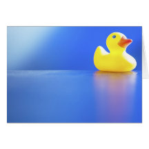 Pato en azul felicitacion 