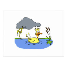 Pato mareado tarjeta postal