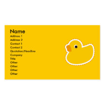 Pato Plantillas De Tarjetas De Visita