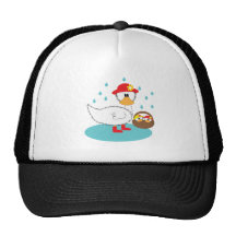 Pato y sus anadones Illusratation Gorras