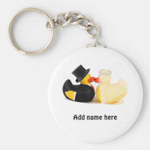 Patos 2 del boda llavero personalizado