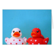Patos del amor tarjeta