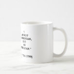 Patrick Henry soy un no Virginian sino un american Taza