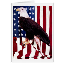 Patriota americano tarjetón