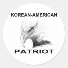Patriota Coreano-Americano Pegatinas