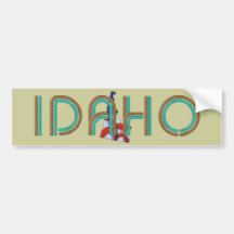 Patriota de Idaho de la CAMISETA Etiqueta De Parachoque