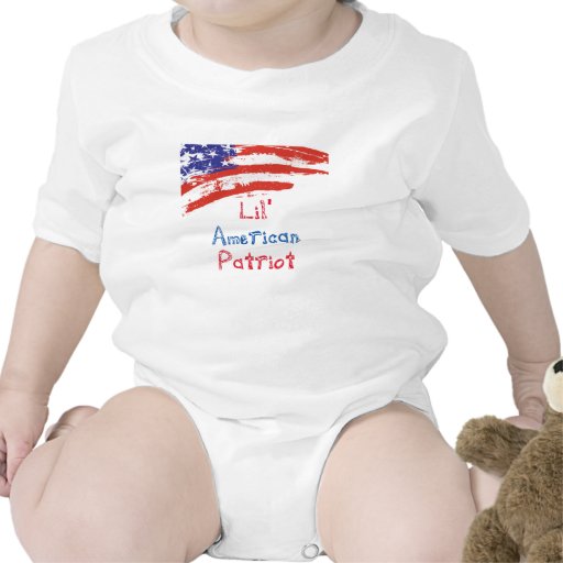 Patriota del americano de Lil Trajes De Bebé