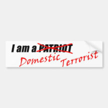 patriota pegatina de parachoque