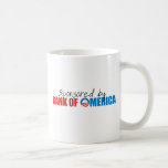Patrocinado por el banco de Omerica Taza