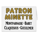Patrón-Minette Felicitación