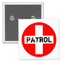 Patrulla - botón pins