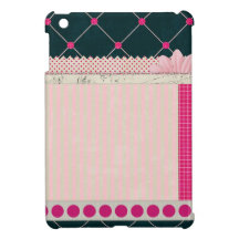 PATT BLANCO SCRAPBOOKING DE LOS ROSAS NEGROS FEMEN iPad MINI COBERTURA