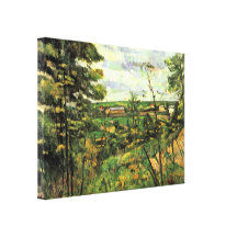 Paul Cezanne - el valle del Oise Lona Envuelta Para Galerías