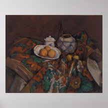 Paul Cézanne - tarro del jengibre, cuenco de azúca Posters