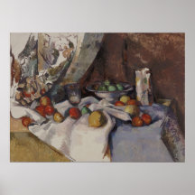 Paul Cézanne - todavía vida con las manzanas Posters