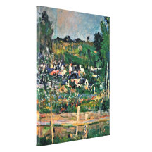 Paul Cezanne - vista del Auvers-sur-Oise la cerca Lona Envuelta Para Galerías