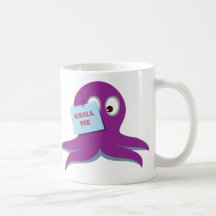 Paul el pulpo "me asa a la parrilla" taza