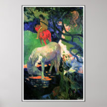 Paul Gauguin: El caballo blanco Posters