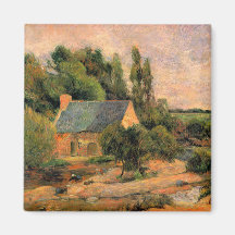 Paul Gauguin que pinta a lavanderas en el arte de  Iman