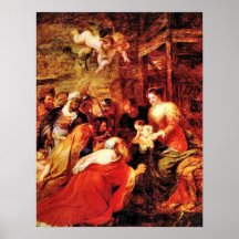 Paul Rubens - adoración de unos de los reyes magos Posters