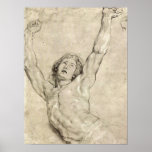 Paul Rubens - figura estudio de Cristo Posters