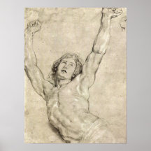 Paul Rubens - figura estudio de Cristo Posters
