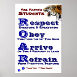 Pautas de la clase poster