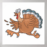 pavo asustado divertido posters
