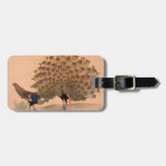 Pavo real del asiático del vintage etiquetas bolsas