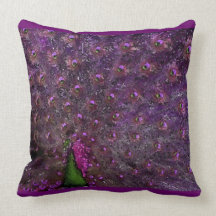 PAVO REAL PÚRPURA DE LIZ LOZ ALMOHADAS