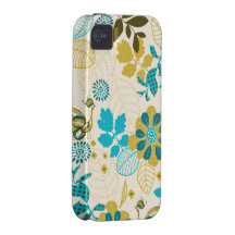 pavo real vibe iPhone 4 carcasa