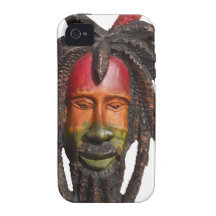 Pavor elegante Rastaman con Dreadlocks iPhone 4/4S Fundas