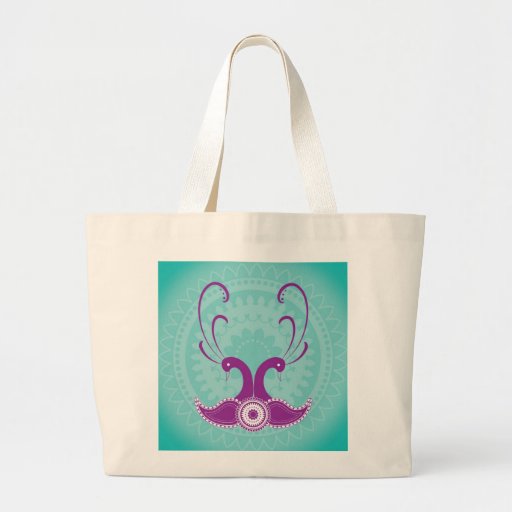 Pavos reales elegantes bolsa de mano