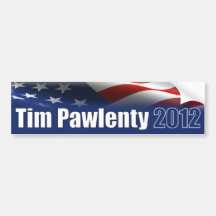 Pawlenty 2012 pegatina de parachoque
