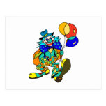 Payaso con los globos postal