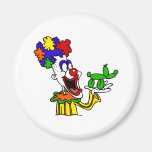 Payaso del animal del globo imanes de nevera