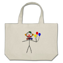 Payaso del palillo bolsas de mano
