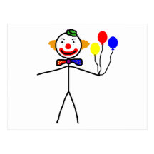 Payaso del palillo postal
